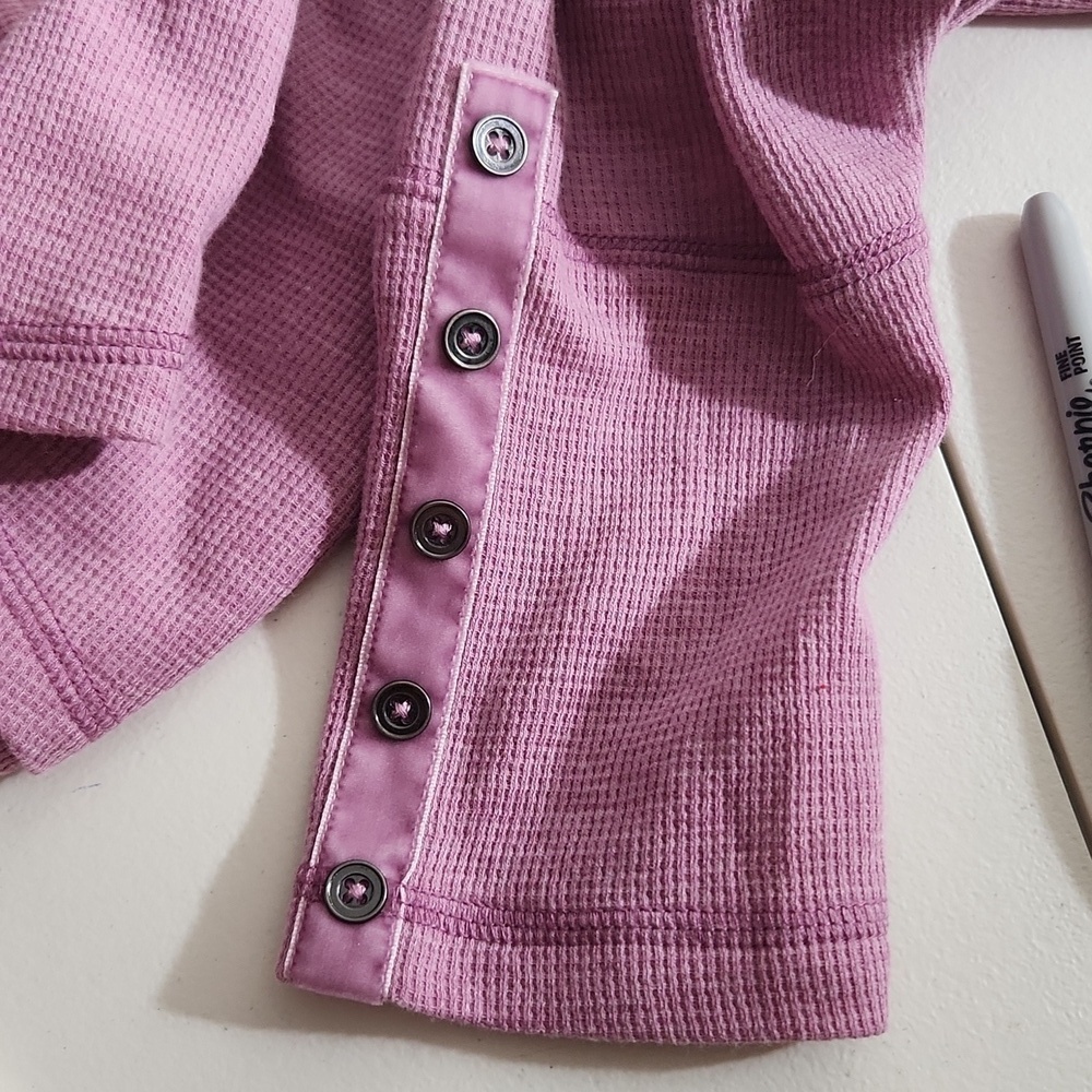 Christopher Banks Shirt Womens Size XL Long Sleeve Lavender Button Sleeve New - Picture 11 of 11
